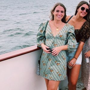 Staud Electric Frog Print Keshi Dress